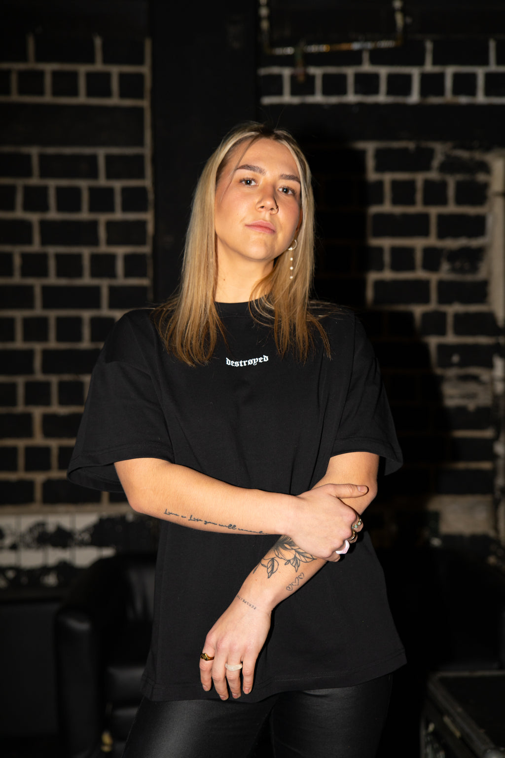 destrøyed Molten Logo Tee Black