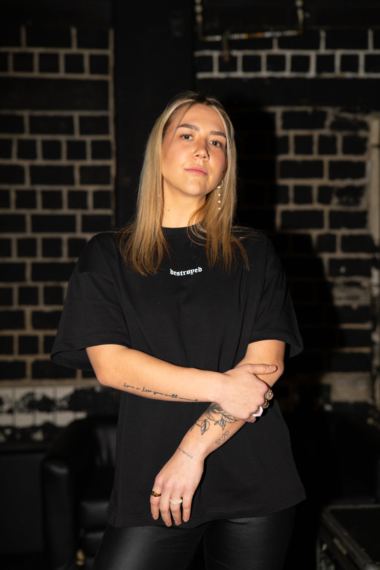 destrøyed Molten Logo Tee Black